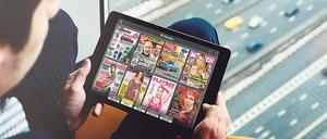 Wer die Wahl hat. Das Angebot ist zwar riesig, einige Titel wie „Spiegel“ oder „Stern“ fehlen jedoch im Angebot von „Readly“. 