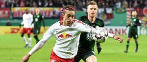 Yussuf Poulsen steht mit seinen Rasenballsportkollegen erstmals im Pokalviertelfinale.