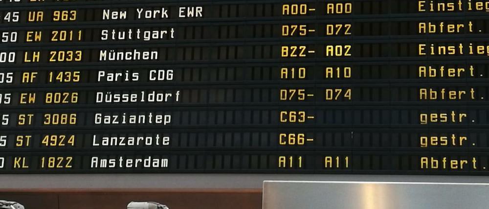 Gestrichen: Passagiere nach Gaziantep und Lanzarote schauten am Morgen in die Röhre.
