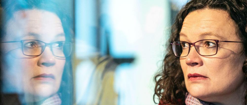 Die SPD-Bundestagsfraktionsvorsitzende Andrea Nahles