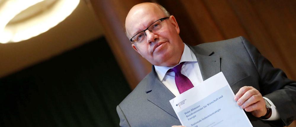 Blick in die Zukunft der Wirtschaft: Peter Altmaier bei der Präsentation der "Nationalen Industriestrategie 2030"