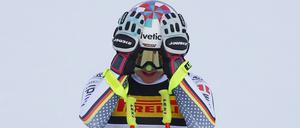 Wieder so knapp vorbei: Viktoria Rebensburg ärgert sich über die fehlenden Hundertselsekunden.