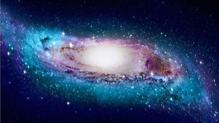 Verzogen und verdreht. Ganz so schief schaut eine und einen unsere Galaxie, wenn man es mal geschafft hat, sie zu verlassen, aber nicht an wie hier gezeigt, denn die Darstellung ist zur Verdeutlichung der Forschungsergebnisse "leicht übertrieben". 