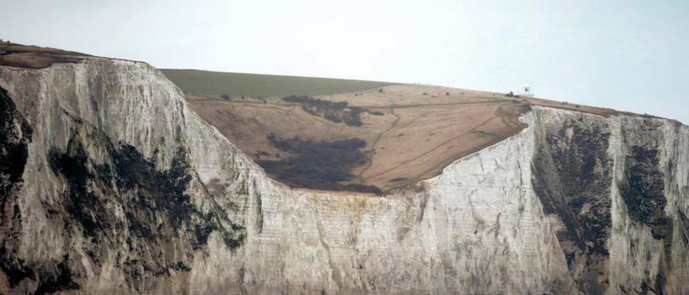 Natürliche britische Küstenverteidigungsbefestigung. Die Klippen von Dover.