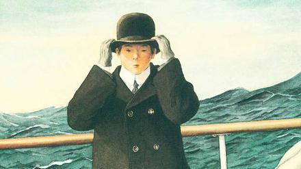 Ungewohnt. Allen Say zeichnet seinen japanischen Großvater bei der Überfahrt nach Amerika.