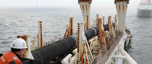 Verlegung von Rohren von Nord Stream 2 vor der Insel Rügen (Archivbild).