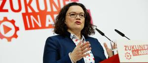 SPD-Vorsitzende Andrea Nahles.