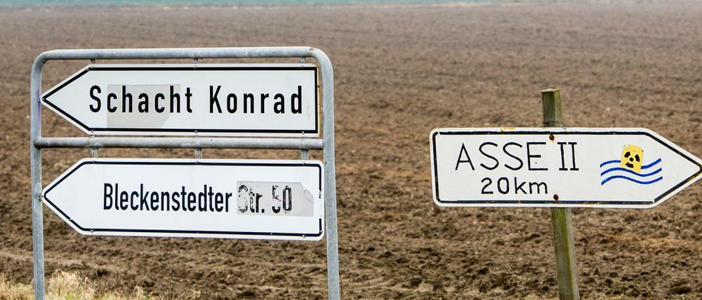 In dem stillgelegten Eisenerzbergwerk Schacht Konrad wird ein Endlager gebaut.