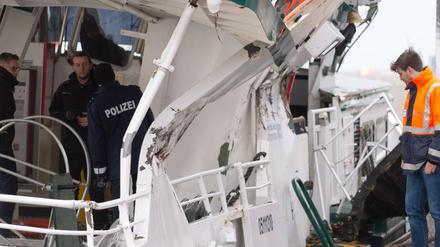 Die Fähre wurde erheblich beschädigt.