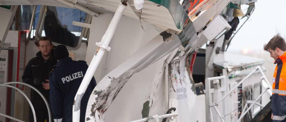 Die Fähre wurde erheblich beschädigt.