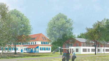 Im Gemeinschaftshaus in Hobrechtsfelde wird der alte Schankraum ausgebaut – zu einem neuen Treffpunkt. 