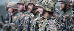 Deutsche Bundeswehr-Soldatin beim Nato-Bataillon in Litauen