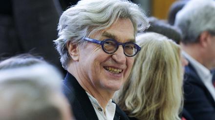 Der Filmregisseur Wim Wenders am Montag im John-Lennon-Gymnasium. 