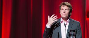 Anklang finden. Hartmut 2015 auf dem Evangelischen Kirchentag.