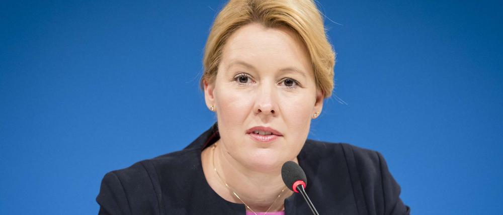 Bundesfamilienministerin Franziska Giffey (SPD).