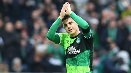 Werders Milot Rashica schoss zwei Tore, musste aber verletzt ausgewechselt werden.