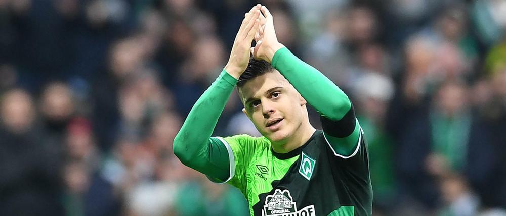 Werders Milot Rashica schoss zwei Tore, musste aber verletzt ausgewechselt werden.