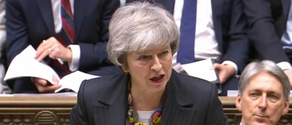Theresa May, Premierministerin von Großbritannien. 