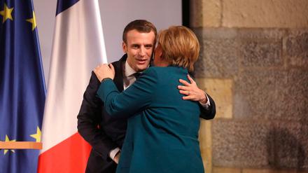 Emmanuel Macron und Angela Merkel.