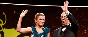 Gastgeberin Anke Engelke (l.) und Berlinale-Direktor Dieter Kosslick.