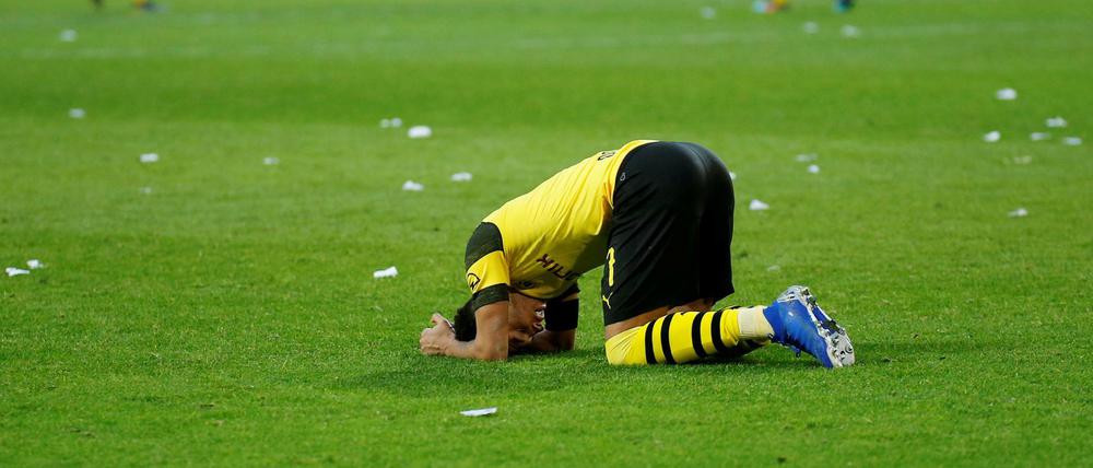 Bodenlos enttäuscht. Der wieder mal starke Dortmunder Jadon Sancho.