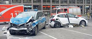 Berlin-Mitte, Grunerstraße, 29. Januar 2018. Der Unfallort ist nun zum Tatort geworden.
