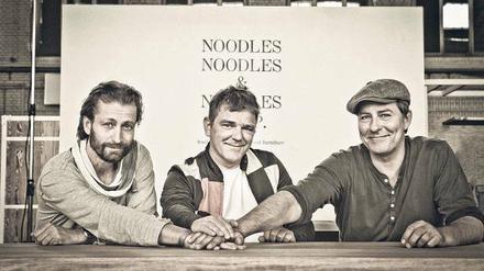 Noodles Gründer Christian Geyr (l.) André Reitemeyer und Wolfgang Ahlers. 