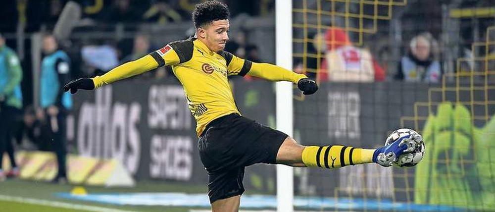 Jadon Sancho ist im Achtelfinal-Hinspiel der Champions League Dortmunds Hoffnungsträger.
