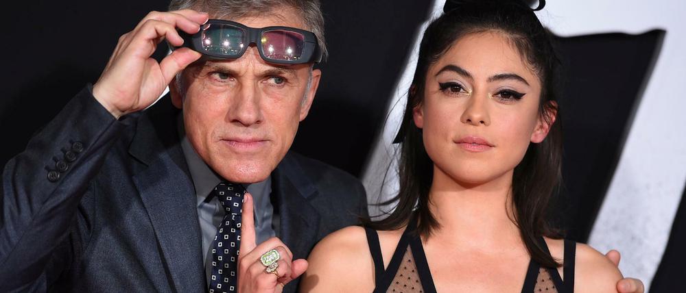 Bei der Filmpremiere Anfang Februar: Christoph Waltz und Rosa Salazar.