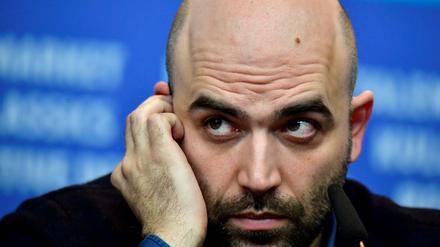 Der italienische Autor Roberto Saviano bei einer Berlinale-Pressekonferenz.