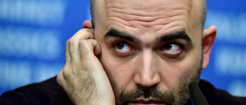 Der italienische Autor Roberto Saviano bei einer Berlinale-Pressekonferenz.