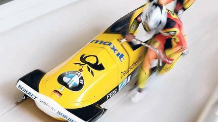 Langer Anlauf. Um kleine Vorteile zu erlangen, muss im Bobsport viel Zeit und Arbeit investiert werden.