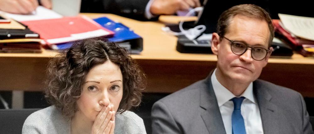 Ramona Pop (Bündnis 90/Die Grünen) und Michael Müller (SPD), Regierender Bürgermeister von Berlin.
