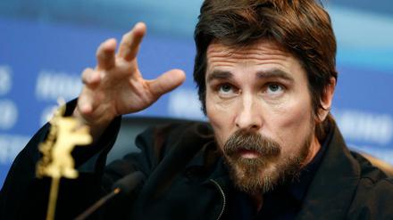 Christian Bale auf der Pressekonferenz