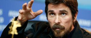 Christian Bale auf der Pressekonferenz