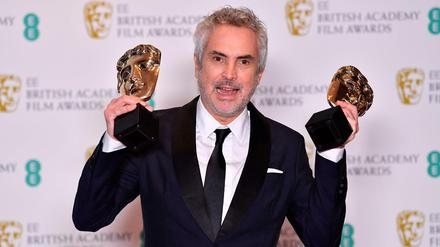 Alfonso Cuaron mit seinen Preisen.