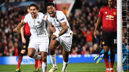 Sturm der Begeisterung. Auch ohne seinen brasilianischen Superstar Neymar kam Paris zu Treffern. Presnel Kimpembe (rechts) machte den Anfang.