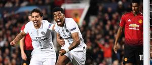 Sturm der Begeisterung. Auch ohne seinen brasilianischen Superstar Neymar kam Paris zu Treffern. Presnel Kimpembe (rechts) machte den Anfang.