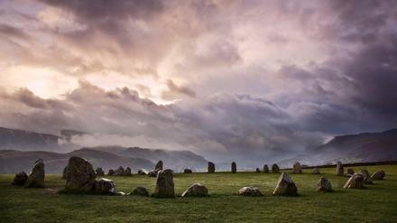 Der Steinkreis von Castlerigg im britischen Lake District Nationalpark.