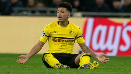 Jadon Sancho wusste selbst nicht wie ihm geschah: "Für die zweite Halbzeit habe ich keine Worte", sagte er nach dem Spiel.