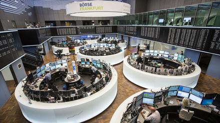 Blick in den Handelssaal der Frankfurter Börse.
