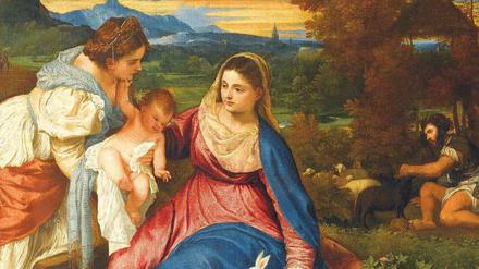 Landpartie. Tizians Gemälde „Maria mit dem Jesuskind und der Heiligen Katharina“ von 1530.