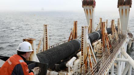 Die Pipeline Nord Stream 2 ist im Bau durch die Ostsee - und muss nun umgeplant werden. 