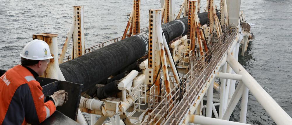 Die Pipeline Nord Stream 2 ist im Bau durch die Ostsee - und muss nun umgeplant werden.