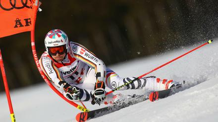Kurz vor dem Sturz. Stefan Luitz konnte den Riesenslalom verletzt nicht beenden. 