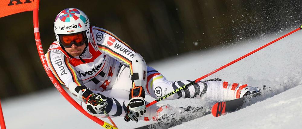 Kurz vor dem Sturz. Stefan Luitz konnte den Riesenslalom verletzt nicht beenden.
