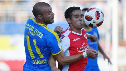 Stabilisator. Manuel Schmiedebach (r.) drängt in Unions Startelf.