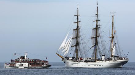 Das Segelschulschiff der Deutschen Marine "Gorch Fock".