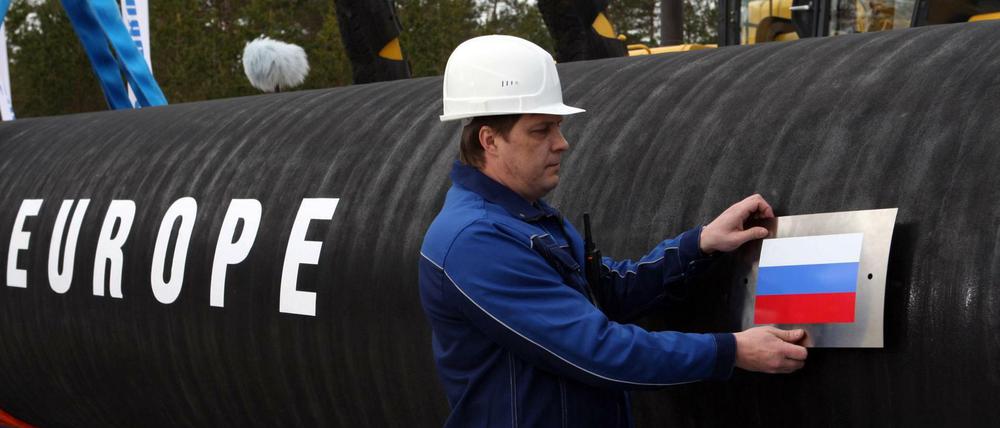 Von Russland nach Europa. Inzwischen wird bereits Nord Stream 2 durch die Ostsee verlegt.