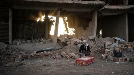 Ein Bild der Verwüstung bietet sich in dem Gebiet, das von der Terrormiliz IS besetzt war.